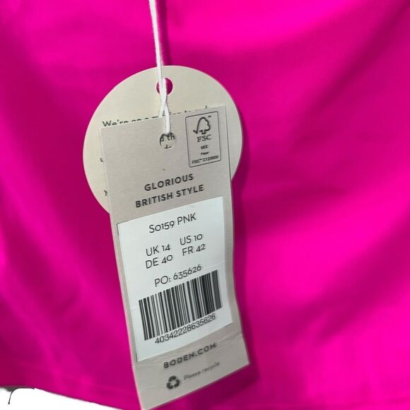 Boden Pink and Blue Santorini Tankini Top - Picture 5 of 6